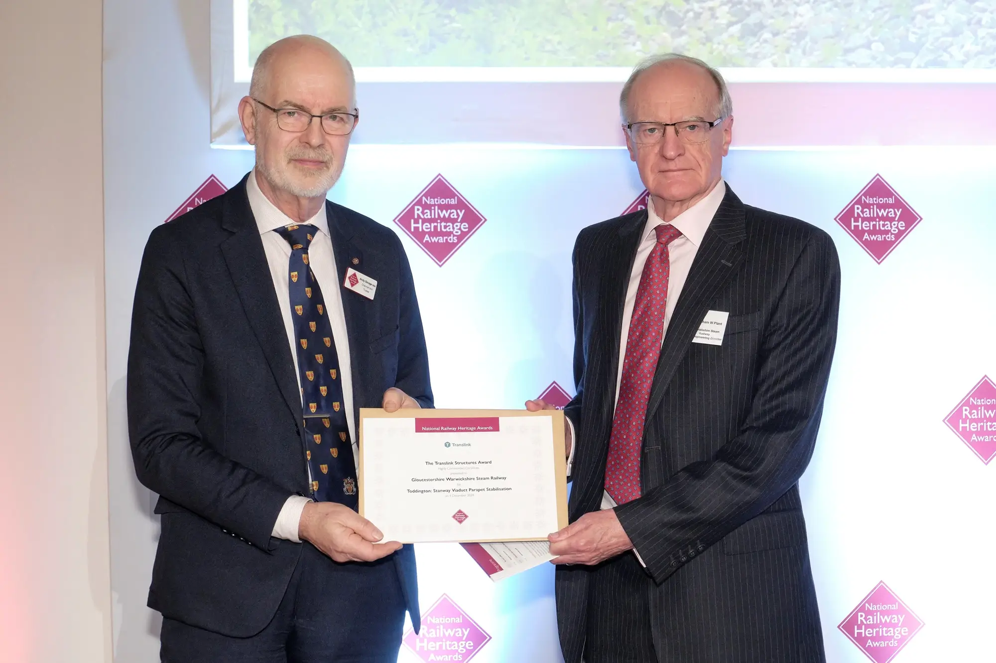 Stanway Viaduct Accolade in National Rail Heritage Awards